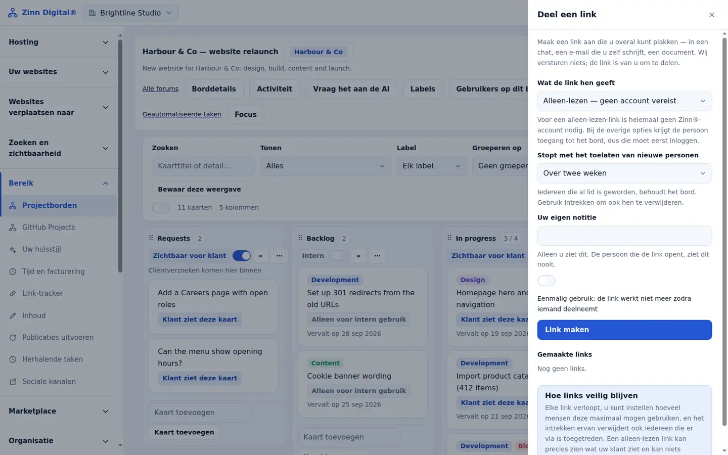 Een gratis klantenportaal voor freelancers